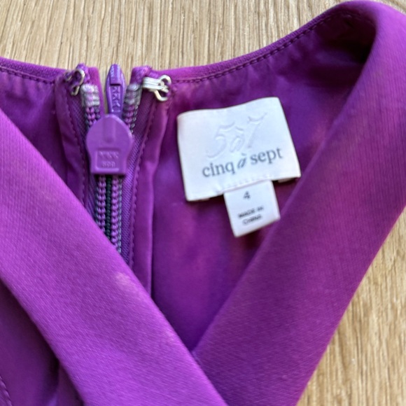 Cinq a Sept Dante Purple Halter Midi Dress - Picture 8 of 11